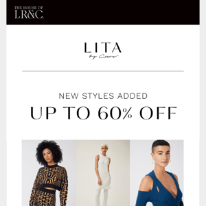 Up to 60% off women's last-chance styles