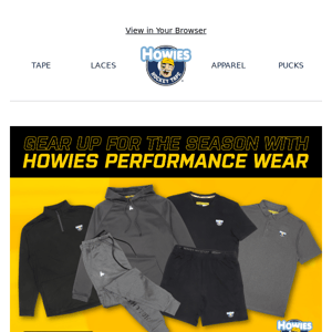 Train Like A Pro With Howies Performance Wear!