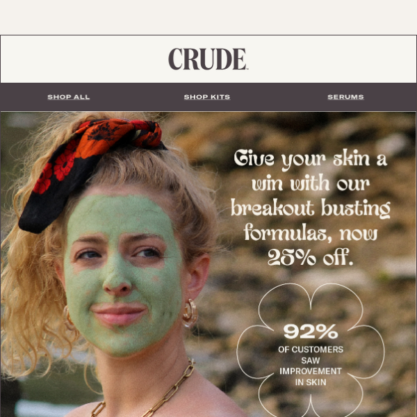 New summer plans: Save 25% on CRUDE 😎