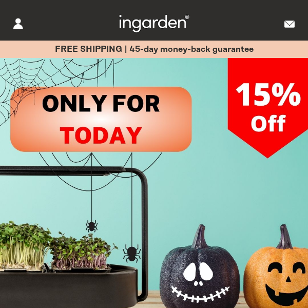Hauntingly cheap: 15% OFF our ingarden Starter-Sets👻