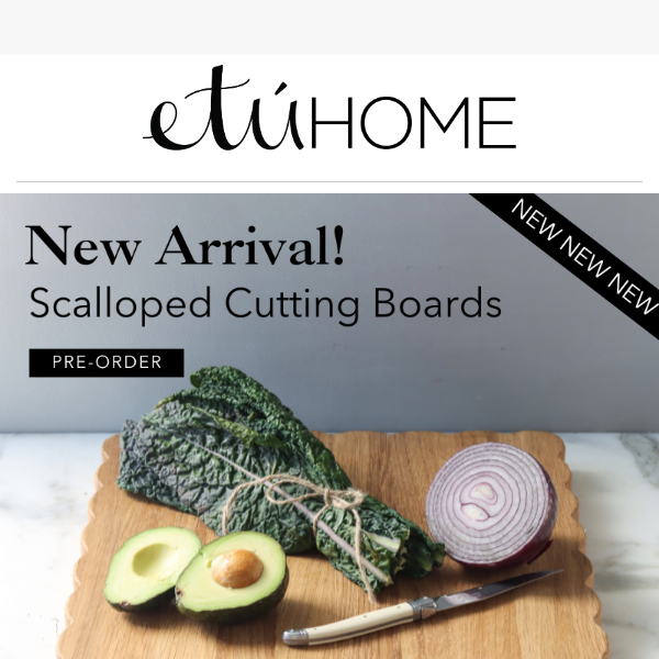 Scalloped Cutting Boards: New and Chic