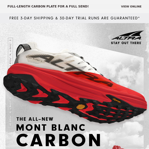 Super shoe for the trail! Meet the All-New Mont Blanc Carbon