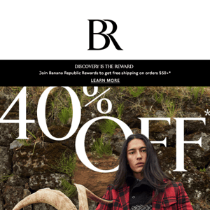 You're Invited To Discover 40% Off Your Full Priced Purchase