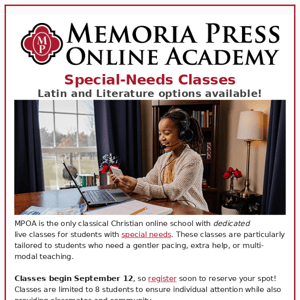 Online Academy | Special Needs Classes