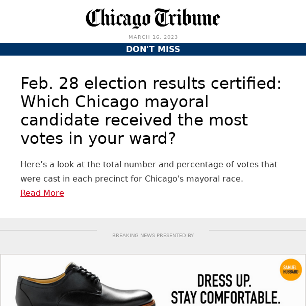 Feb. 28 election results certified: Which Chicago mayoral candidate received the most votes in your ward?