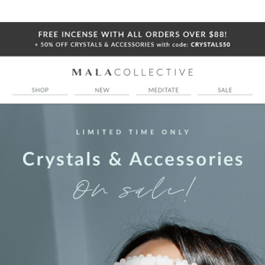 How to Crystallize your Intentions 💎 — 50% off Crystals & Accessories!