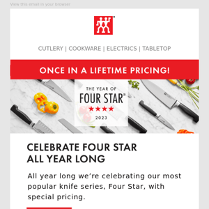 Open to discover our Newest Four Star Knife Special!
