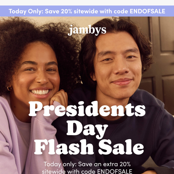 Presidents Day Flash Sale: Extra 20% Off