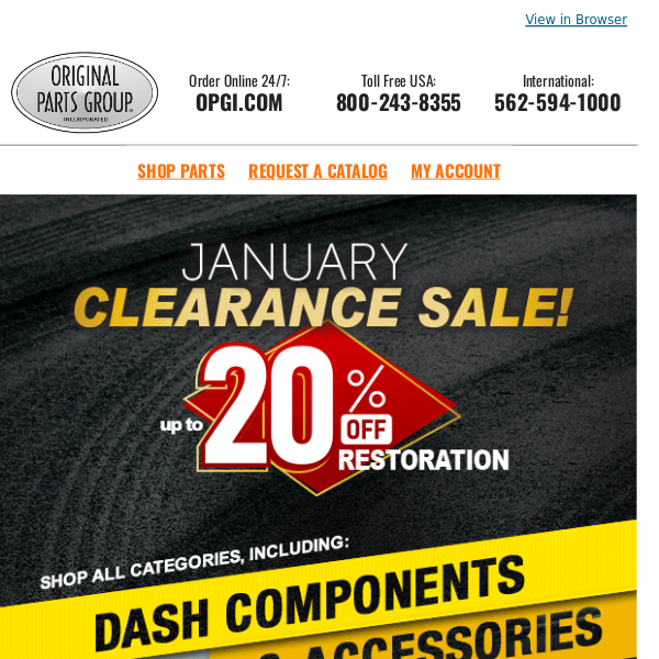 Ma$$ive Savings on Dash Components & Accessories