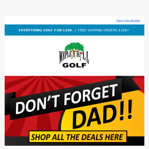 Don't Forget Dad! 🏌️‍♂️⏰ Last minute gifts for Dad!