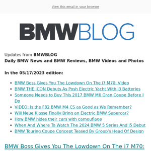 Posts from BMWBLOG for 05/17/2023