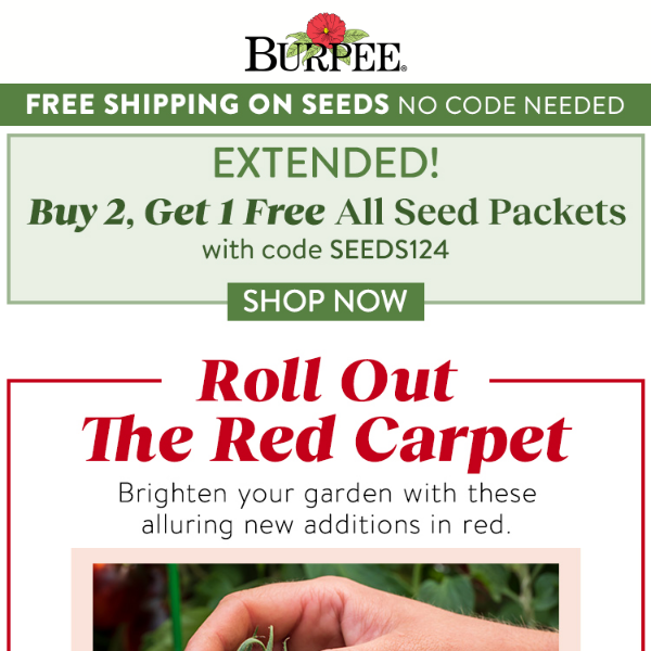 🚨 Red Alert! Seed sale extended!