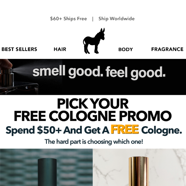 Pick Your Promo: Free Cologne Special!