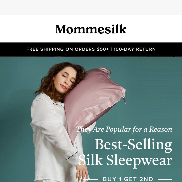 The best-selling silk sleepwear