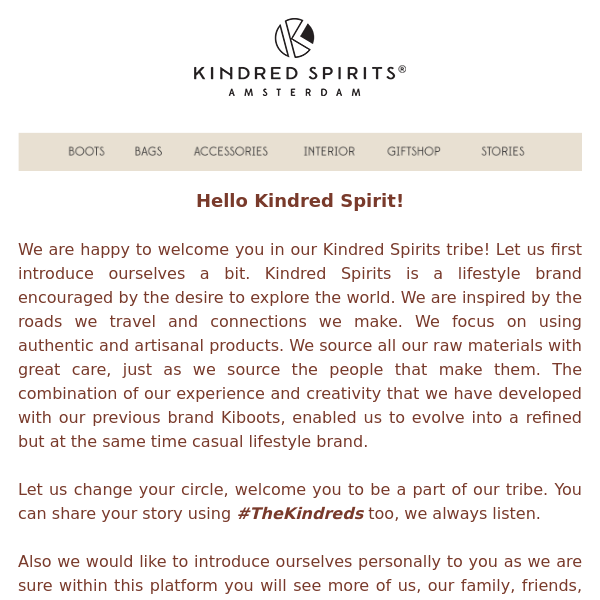 Let us introduce ourselves to you Kindred Spirit!