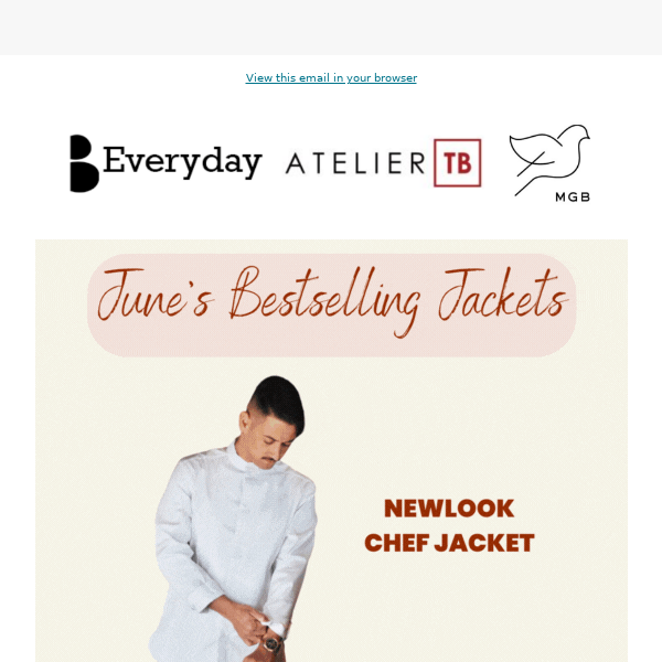 Wondering the jackets chefs are loving this month?