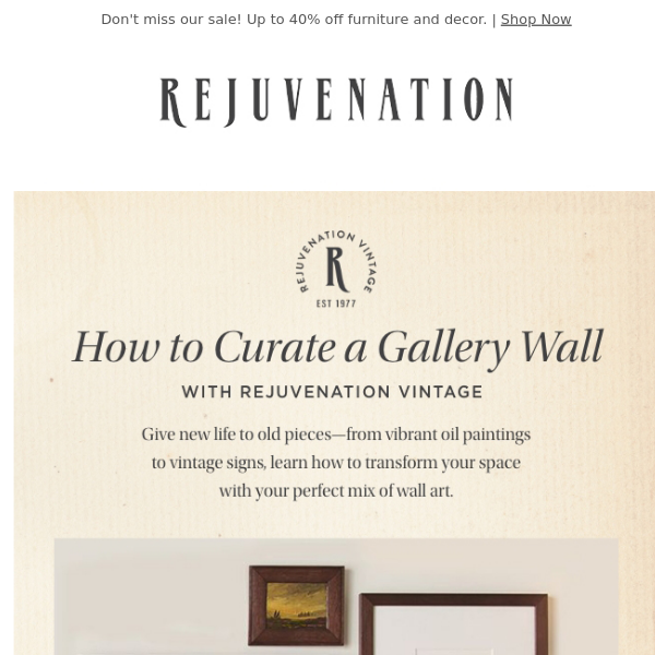 How to curate your own gallery wall