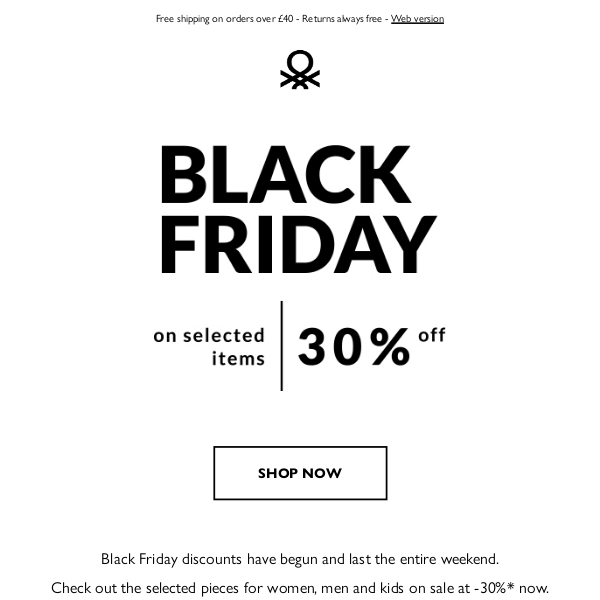 United Colors Of Benetton - Latest Emails, Sales & Deals