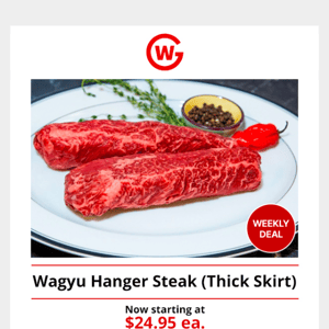 New Deal: Wagyu Hanger Steaks 🥩