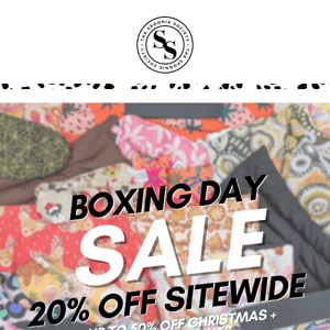 🎉 ONLY A FEW MORE HOURS FOR 20% OFF STOREWIDE 🎉