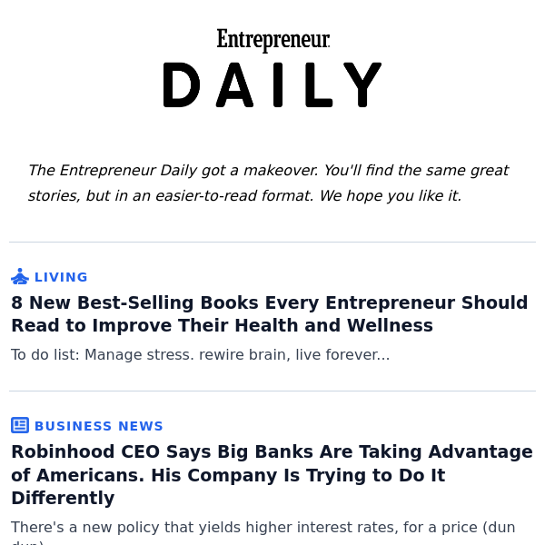 8 New Best-Selling Books Every Entrepreneur Should Read to Improve Their Health and Wellness