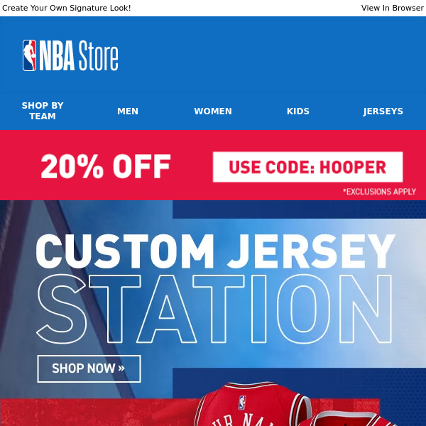 Custom Creations: Save 20% on Personalized Jerseys!