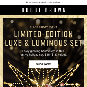 Give full glow with the Luxe & Luminous Set