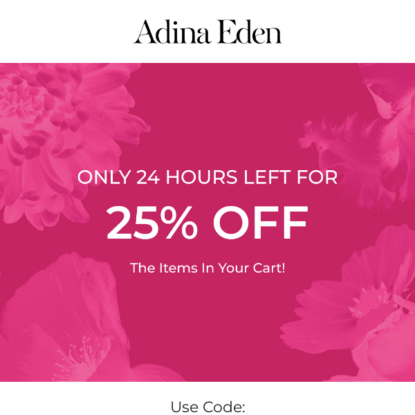 OMG...25% OFF FOR YOU!