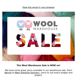 🐑 Bag a baa-gain in the Wool Warehouse Sale! 🐑