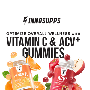 [New product alert] Vitamin C + ACV gummies are HERE! 🍊🍎