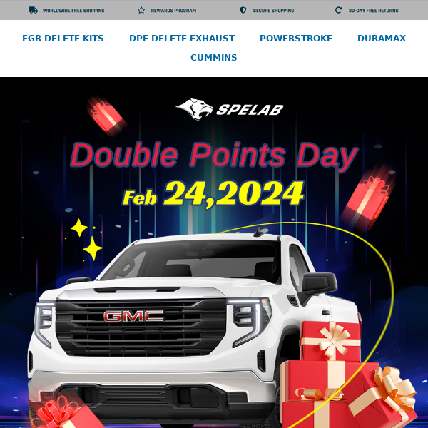 Double Points Extravaganza on Feb 24,2024
