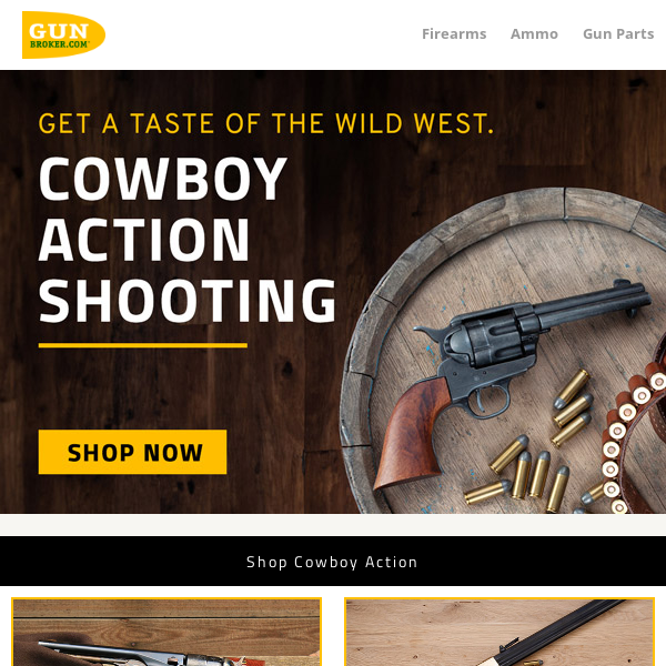 Get a taste of the Wild West. Shop Cowboy Action Shooting