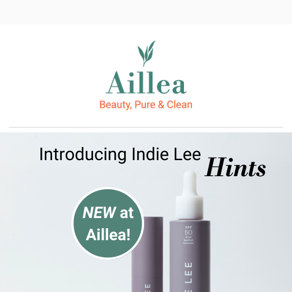 NEW at Aillea! Indie Lee Hints Collection 💜