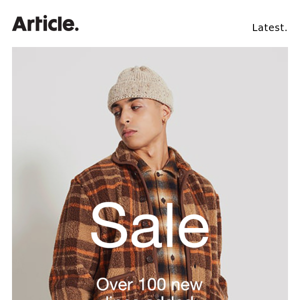 Sale — Over 100 new lines added.