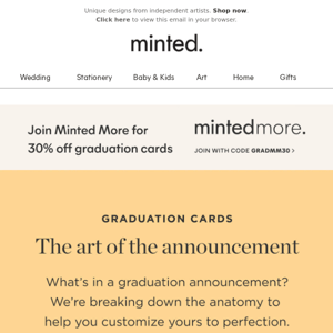 Grad card customization 101