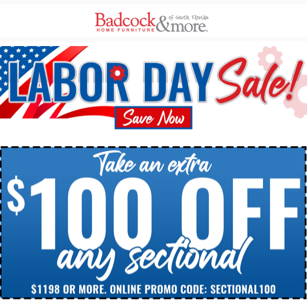 LABOR DAY SALE! $100 OFF COUPON!