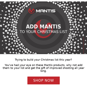 Add MantisX to your Christmas List