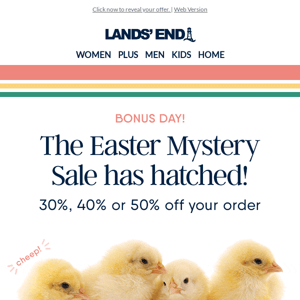 Easter Mystery Sale bonus day!