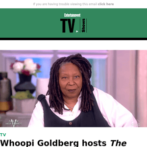Whoopi Goldberg hosts 'The View' without her iconic glasses after eye surgery