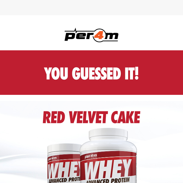 You Guessed It... Limited Edition Red Velvet Whey Launching Tomorrow🍰