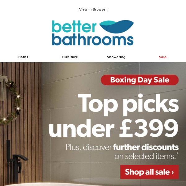 Boxing Day Deals Under £399