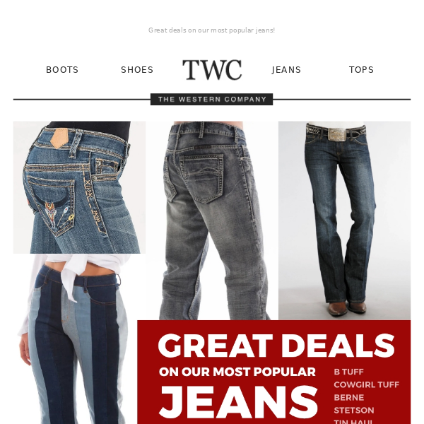 Great deals on our most popular jeans! 👖