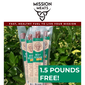 1.5lbs of FREE Beef Sticks is already ending 😢