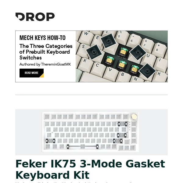 Feker IK75 3-Mode Gasket Keyboard Kit, Aurender Flow DAC/Amp, Buger & HammerWorks CRP C64 R2 Keycap Set & Desk Mats and more...