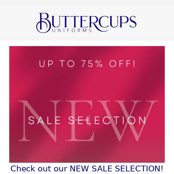 New SALE SELECTION - up to 75% OFF! 👏🏻