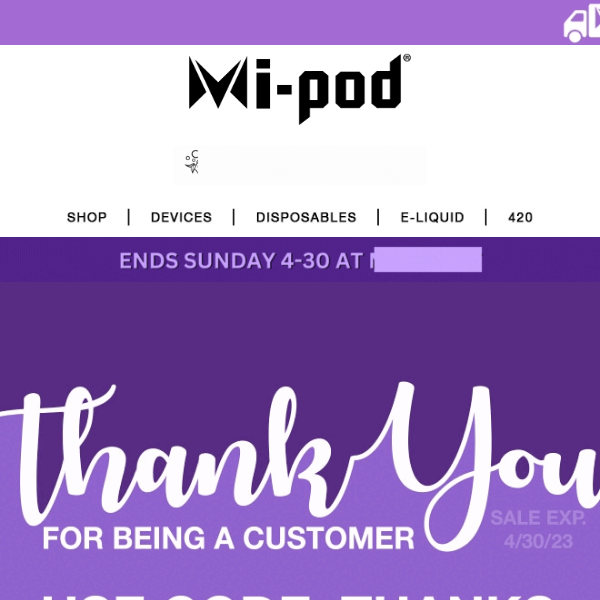 Mi-Pod Online | Massive Sitewide Savings | Ends Soon