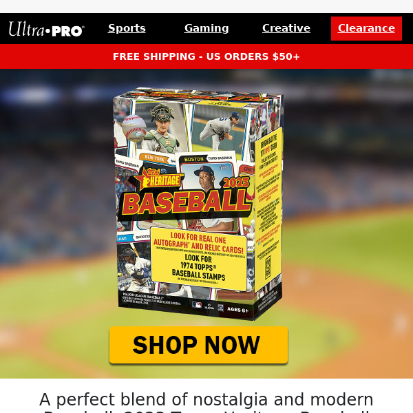 NEW! 2023 Topps Heritage Baseball MLB Blaster Box