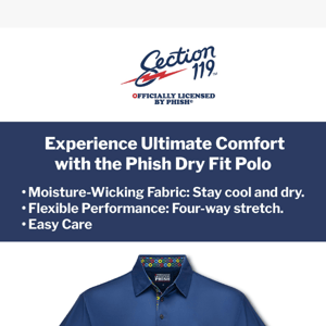 ⭕ PHISH DRY-FIT POLOS ⭕