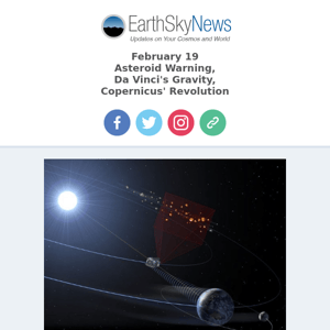 February 19 - Asteroid Warning, Da Vinci's Gravity, Copernicus' Revolution