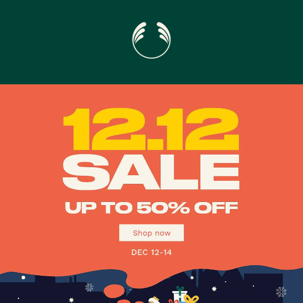🚨 12.12 SALE is here! 🎁